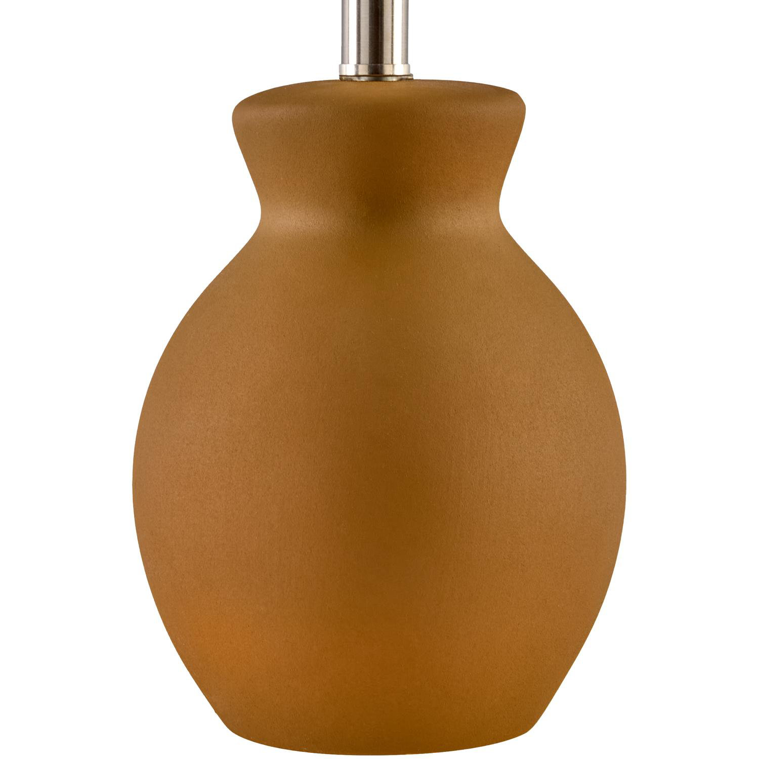 Momsen Scallop Ceramic Table Lamp, Tan, Natural, 15"H x 8"W x 8"D