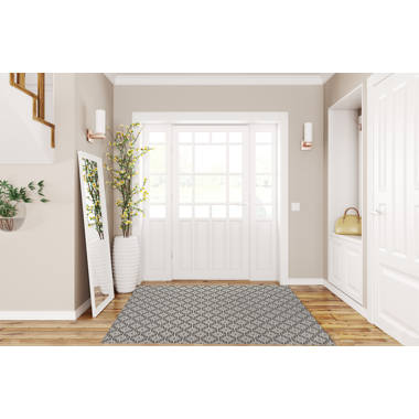 Heaney Non-Slip Rubber Outdoor Door Mat Gracie Oaks Mat Size: 60 x 36 , Color: Tan, Customize: Yes