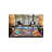 Geometric Diamond Patterned Multicolored Framed Decorative Washable Carpet-1532811786