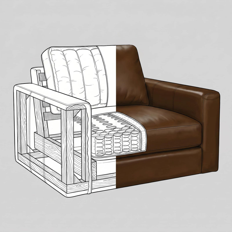 Vancouver 38.5" Wide Upholstered Swivel Chair