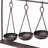 Iorio 19" Charcoal Metal Vintage Spice Rack Tabletop Sculpture