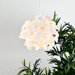 26.5cm H Plastic Round Pendant Shade ( Screw On ), White