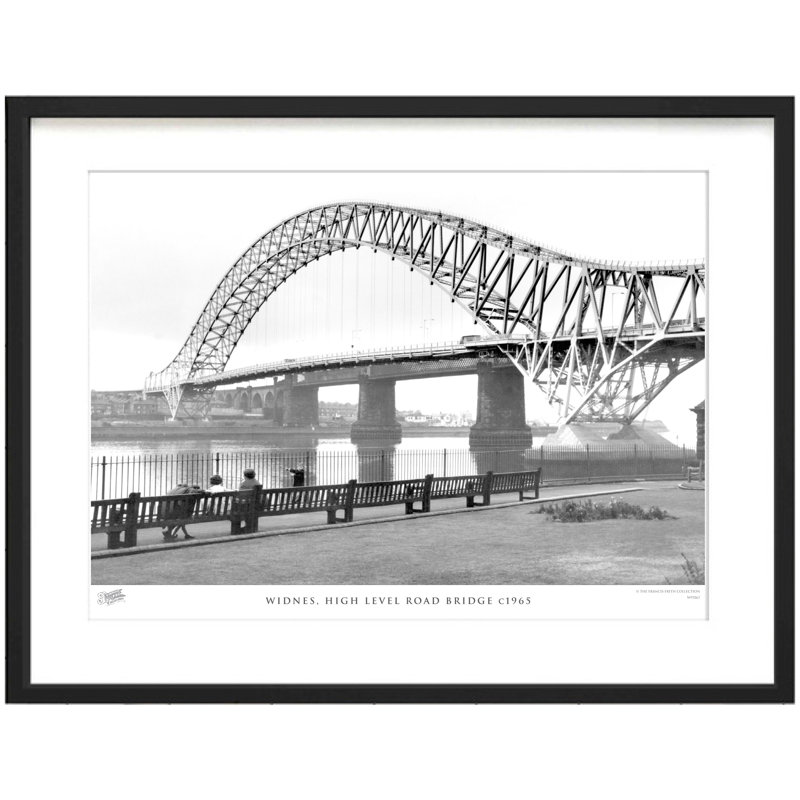 Widnes, High Level Road Bridge C1965 - Single Picture Frame Print, 45cm H x 60cm W x 2.3cm D