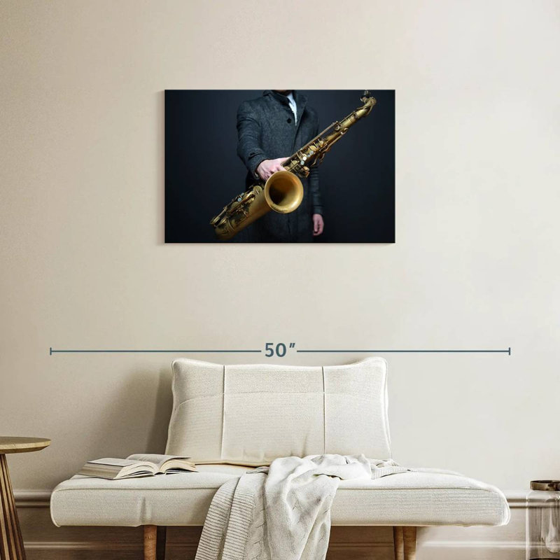 Abarca à votre tour saxophone, H 20 po x l 30 po