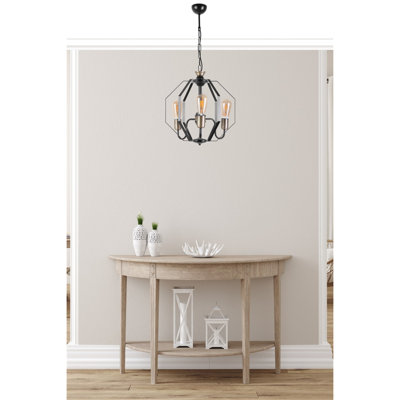 Lustre géométrique à 3 lumières Rhymer