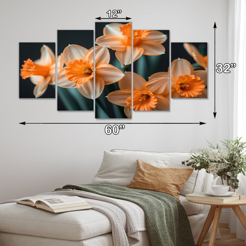 Gaige - Jonquilles, ensemble d'art sur toile