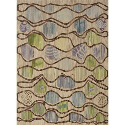 Area Rug in Cream/Brown