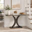 Console 40 po, table de vestibule étroite avec base géométrique-133524643-133524647-133524645