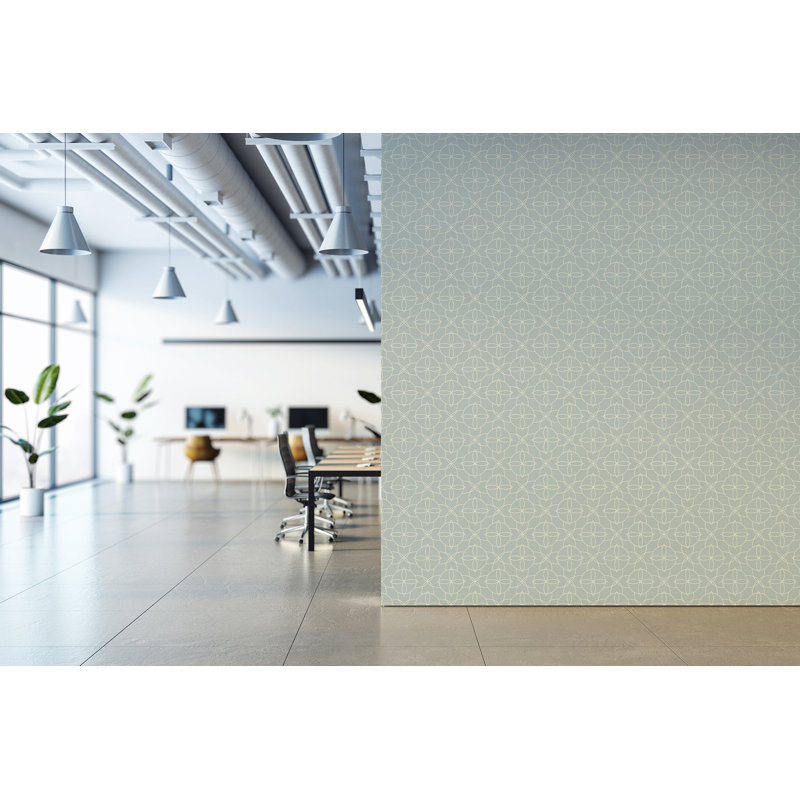 Court Rosette - Wallpaper, Pale Blue, Self-Adhesive, Vinyl