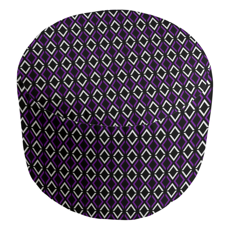 Repose-pieds repose-pieds arrow diamants Avicia, Noir / mauve