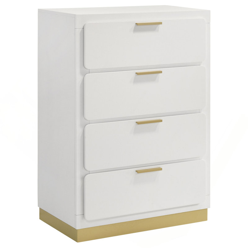 Commode 4 tiroirs Minimalist, Blanc