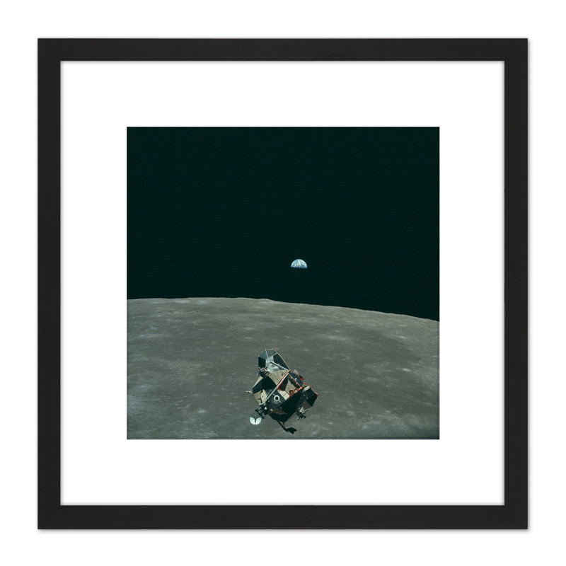 Space NASA Earth Moon Lunar Module Mars Photo - Single Picture Frame Print