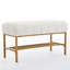 Banc de rangement rembourré pour chaussures