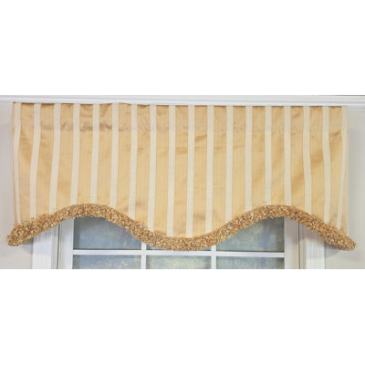 RLF Home Nugett Trimmed Cornice Valance