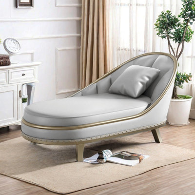 Luxueuse chaise longue d'intérieur, structure robuste