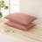 Bean Paste Pink Pom Poms Pillowcases, Standard Queen Pillow Cases Set of 2, 100% Washed Microfiber,Pink Ball Fringe Pillow Cover, 2 Pack-123121708-123121717