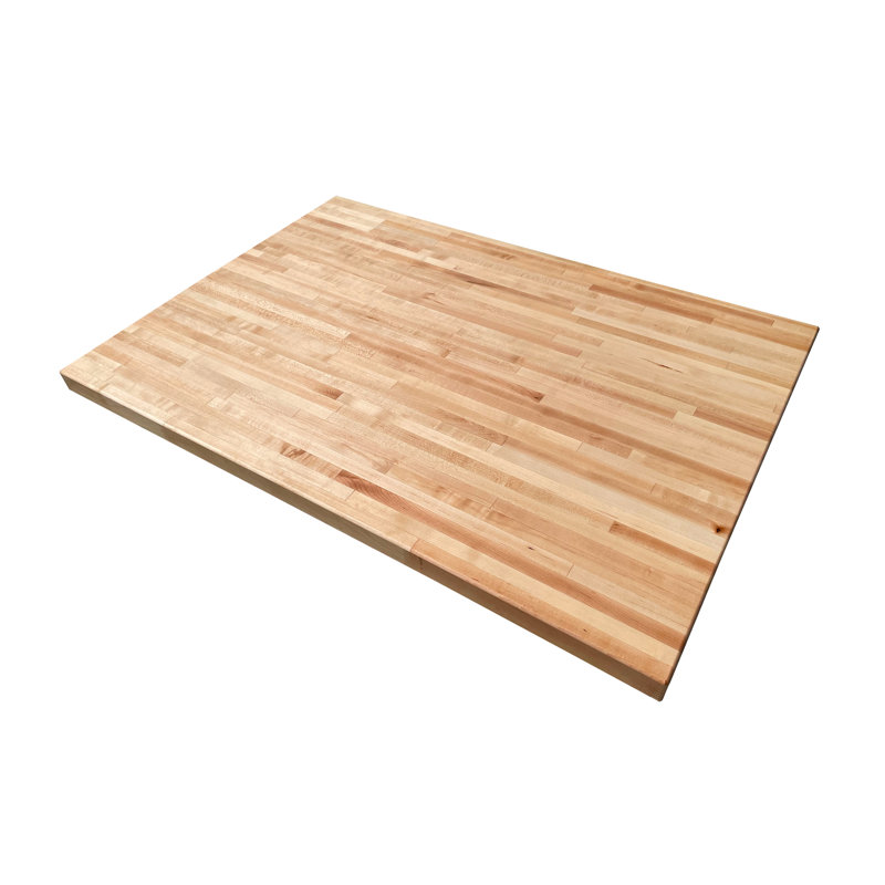 Dessus Knya Butcher Block, 1,5 po x 26 po x 26 po, Érable