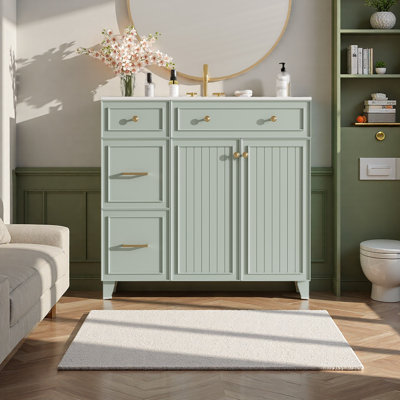 Meuble-lavabo 36 po avec lavabo en céramique