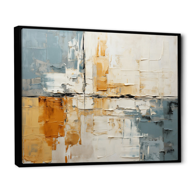Collage Gerrid Fusion - impression, H 12 po x l 20 po x P 1 po, Cadre flottant noir