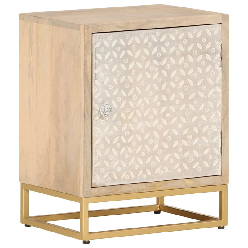 Napolitano 40cm W Iron Bedside Table