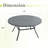 50" Round Outdoor Patio Dining Table-194795708