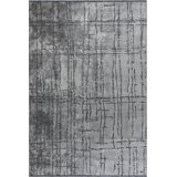 Rapture Abstract Area Rug in Gray