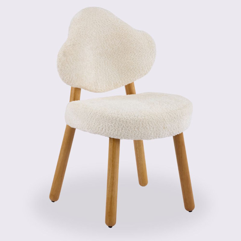 Ensemble de 2 chaises d'appoint rembourrées Cloud, Beige