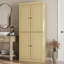 Armoire pour salle de bain autoportante 100% bois massif avec portes, 2 tiroirs et tablettes réglables l 32 po x H 71,5 po - Rangement modulaire-679499272