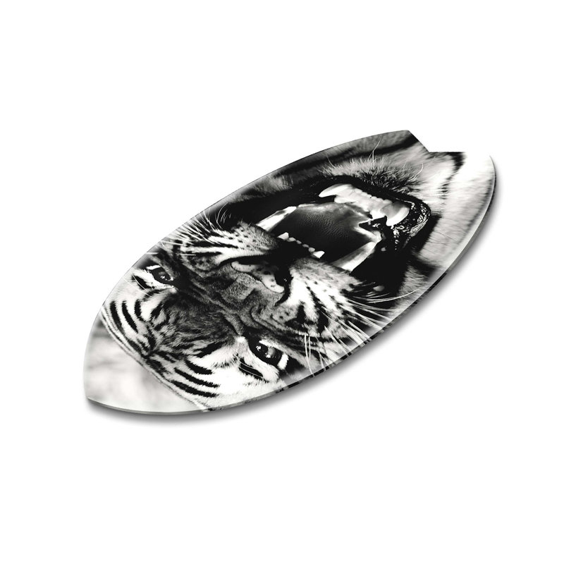 Wild Tiger Decorative Acrylic Skimboard by Oliver Gal
