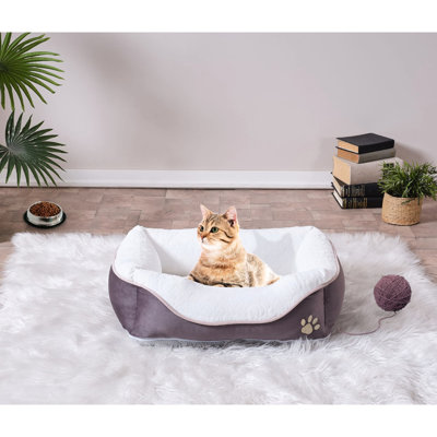 Lit de repos extra large en mousse pour chats, 79 x 104 cm, anthracite, style contemporain chic.