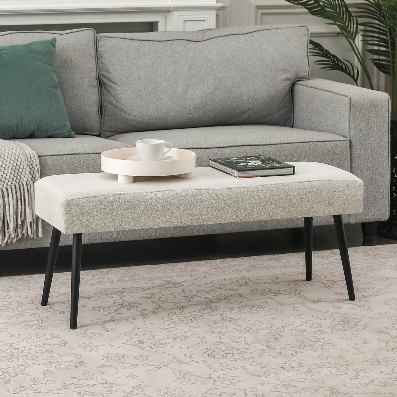 George Oliver 39 Inches Upholstered Tufted Ottoman Bench Reviews