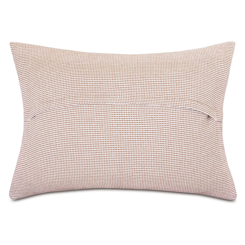 Terracotta Geometric Cotton Standard Pillow Sham