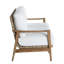 Pointe Teak N-Dura Resin Wicker Outdoor Sofa - Oyster Natural-1315465765-1315465763