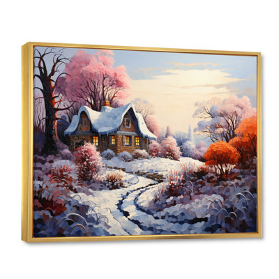 «Winter Snowy Cottage I», reproduction sur toile