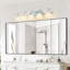 Luminaire de meuble-lavabo rétro 5 lumières 29 "avec abat-jour en cristal-264726325