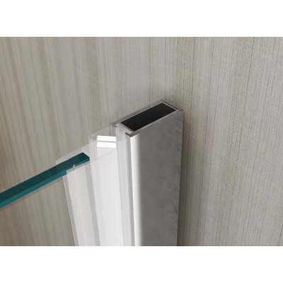 George-Henry 630mm - 665mm W x 1900mm H Bi-Fold Framed Shower Door with Clear Glass