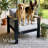 5 Pieces Outdoor Aluminum Furniture Set With Fire Pit Table For Outside Patio, Modern Patio Conversation Chat Set-752935207