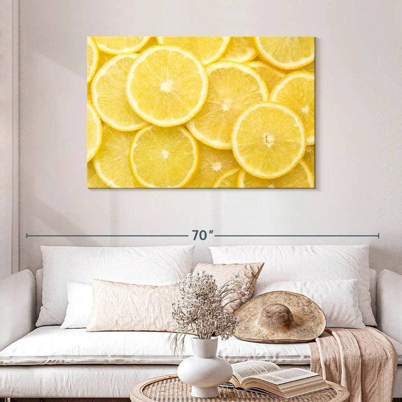 Yarlin tranches de citron, H 30 po x l 45 po