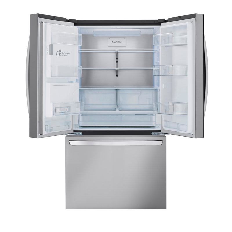 LG Smart Standard-Depth MAX, French Door Refrigerator with Dual Ice, Stainless Steel, 31 cu. ft.