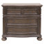 Lit King capitonné à panneaux, commode et miroir pour célibataire-561421077-561421096