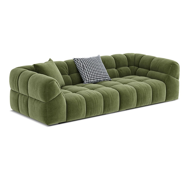 Coussin modulaire en polyester vert
