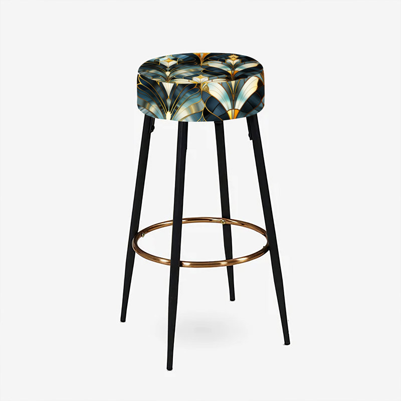 Cedeno - Ensemble de 2 tabourets de bar en marbre