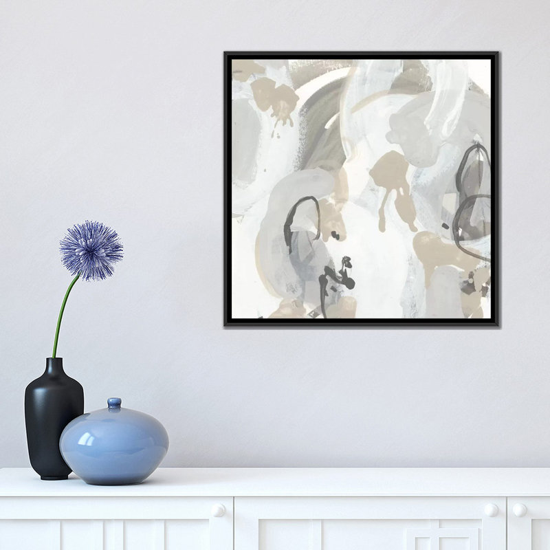 « oscille iii », reproduction sur toile, H 18 po x l 18 po x P 1,5 po, Toile avec cadre noir