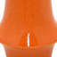 Vase décoratif Seny, col étroit, base évasée, céramique orange 16 po