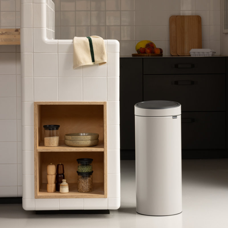 Brabantia 30 Litre Touch Bin, Soft Grey