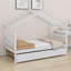 Lit en bois avec couchette-536255761