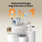 Oneisall 8-in-1 Dog Vacuum & Dryer Blower Kit For Pet Grooming,With Metal Blade Dog Clipper, Deshedding Brush, Hair Cleaning Nozzle, Adjustable Speed/Temperature, 2.5L Large Bin, 15000Pa Strong Power