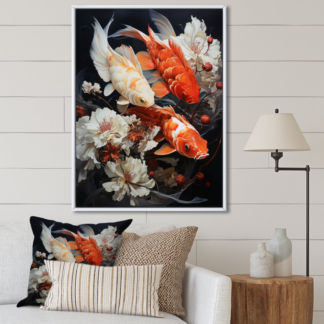 " Fishing Contemporary Koi Fish III " Bay Isle Home™ 