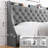 King Size Upholstered Bed Frame with Wingback Headboard, Linen Upholstery - Deep Button Tufted, Storage Shelf, Charging Station & USB Ports, No-Noise,Box Spring Optional, Dark Gray