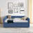Queen Size Daybed with Two Drawers-129165717